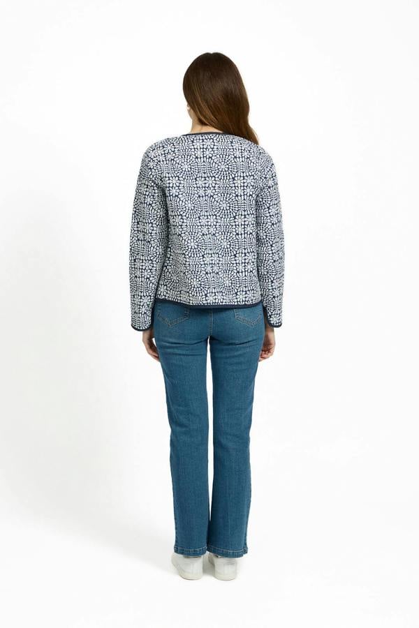 Mudflower Floral Print Quilted Jacket