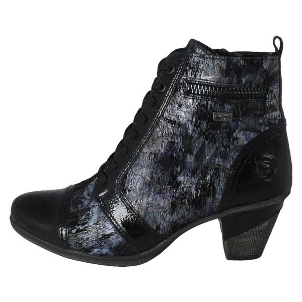 Remonte Ladies Remonte Metallic Print Heeled Boots D8797