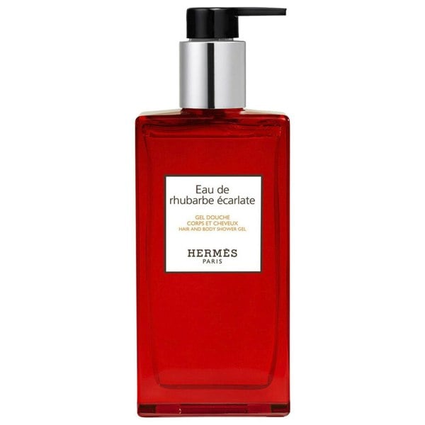 Hermes Eau de Rhubarbe Ecarlate Hair & Body Shower Gel 200ml Refillable