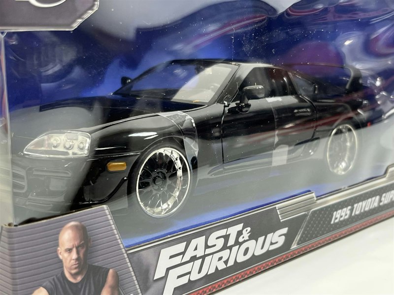 fast and furious 1995 toyota supra black 1:24 scale jada 3007