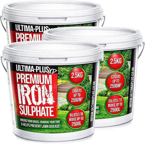 Ultima Plus XP ULTIMA-PLUS XP Premium Iron Sulphate - Greens Grass and Hardens Turf Makes up to 1000L & Covers up to 1000m2(7.5kg)