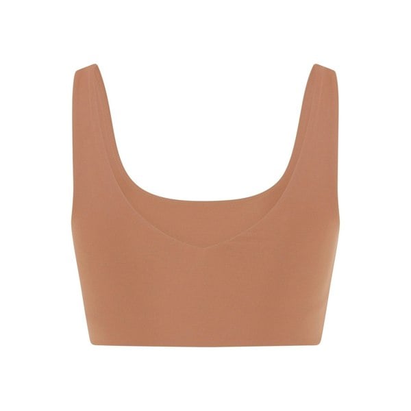 Girlfriend Collective Womens/Ladies Scoop Neck Bralette - Toast