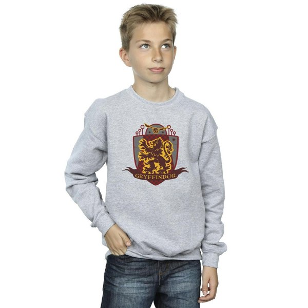 Harry Potter Boys Gryffindor Chest Badge Sweatshirt - Sports Grey