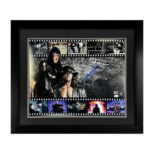 The Undertaker Signed 20x16 Image Deluxe Mount Frame (JSA)