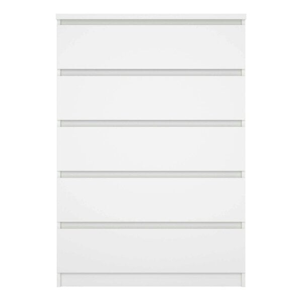 Wyld Haus Budapest White Wooden Storage Chest 5 Drawers