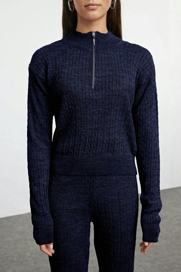 WOVCOR 2-Piece Zip-Up Knit Top & Pants Set
