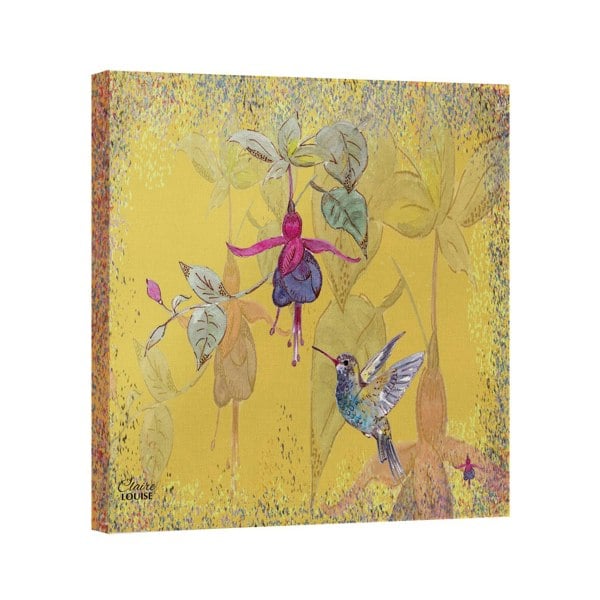 Claire Louise Powder Bloom Fuchsia Canvas Print