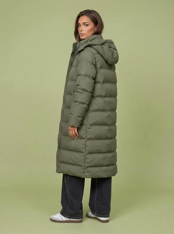 Urban Bliss Seamless Puffer Jacket Khaki