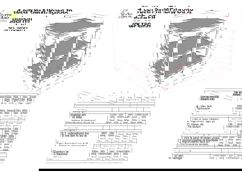 Arbor Garden Solutions Wooden Workbench Eucalyptus Hardwood Top Depth-4ft with Double Shelf