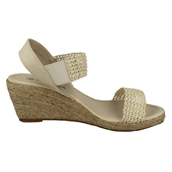 Savannah Womens Savannah Slip On Wedge Heeled Sandal F2303