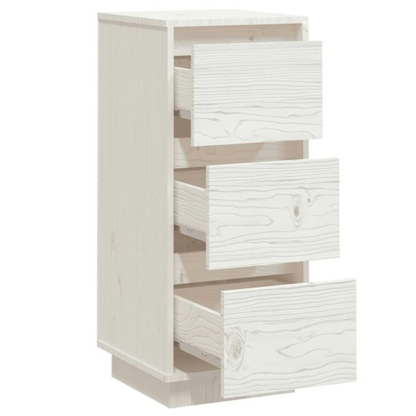 Berkfield Sideboards 2 pcs White 32x34x75 cm Solid Wood Pine