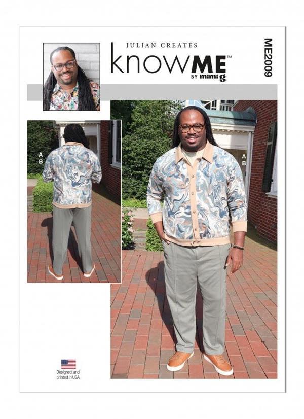 Know Me Sewing Pattern 2009, Tops, Cardigans, Trousers for Men, AA (34-36-38-40-42) - Intermediate