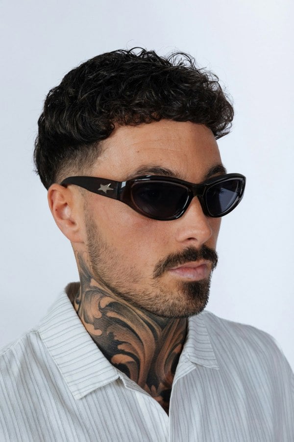 SVNX Star Racer Sunglasses in Dark Grey