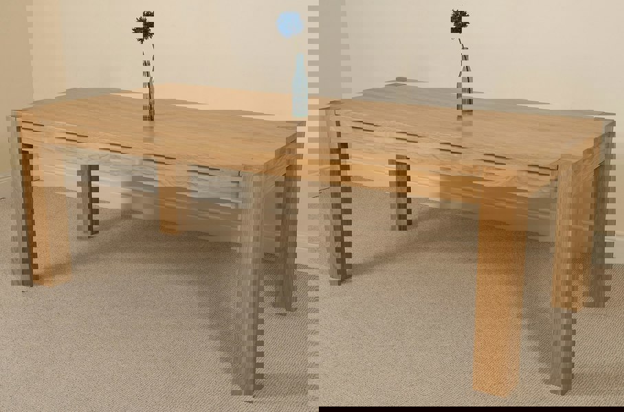 That's Furniture Kuba Chunky Solid Oak Dining Table - 220cm