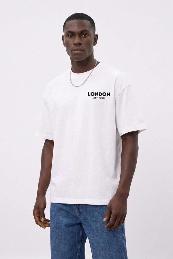 London Attitude Athletics Premium Graphic T-Shirt in Black Print