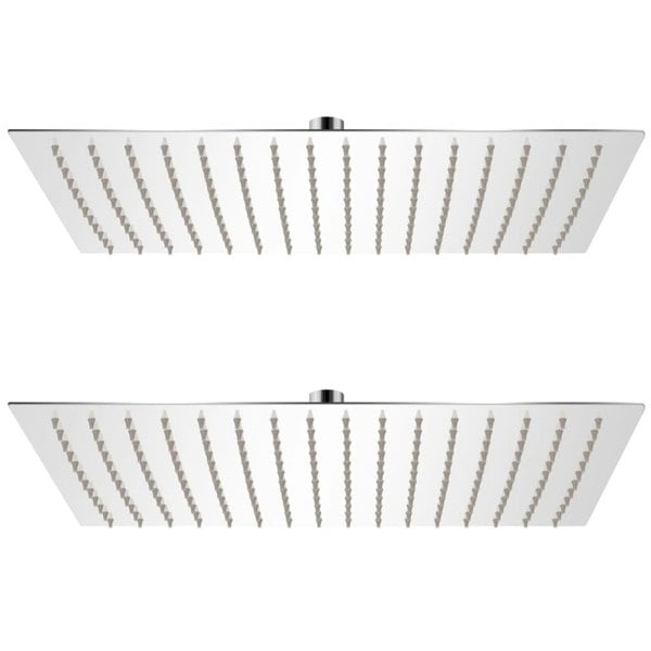 Berkfield Rain Shower Head 2 pcs Stainless Steel 30x40 cm