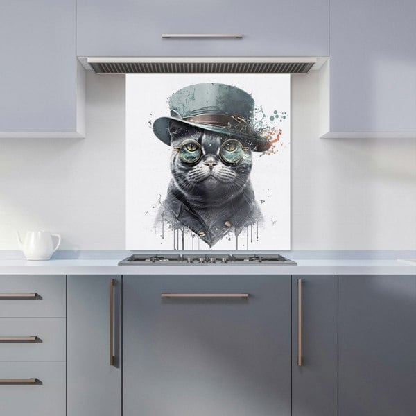 Warren Reed - Designer British Shorthair Cat Splashart Kitchen Splashback