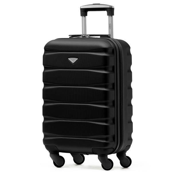 Flight Knight 55x35x20cm Cabin Carry Bag Hard Shell Suitcase 100+ Airline Approved