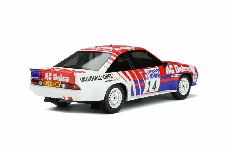 1985 opel manta r #14 red white blue 1:18 scale otto mobile ot932