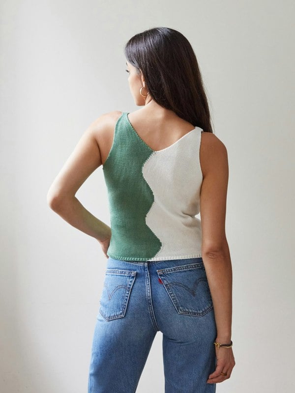 Blue Nude ~ Slow Fashion Brand - Agave Sleeveless Knit Top