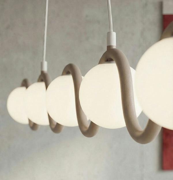 Emibig SINUS Pendant Lamp 5 x G9 Beige