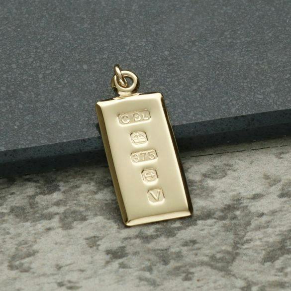 Christopher James of London 9ct Yellow Gold Small Custom Hallmarked Ingot With Optional Engraving