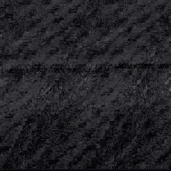 Smart Living Luxury Super Soft & Reversible Waffle Teddy Fleece Duvet Set- Black