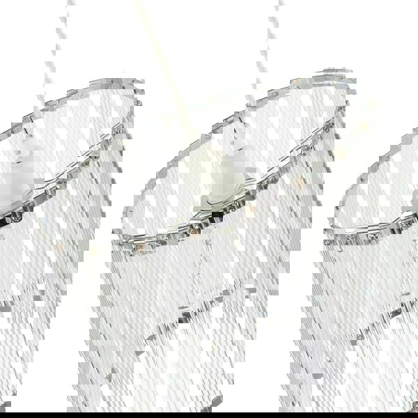 Designer Pendant Light Shade with Rippled Acrylic Transparent Columns Image 4