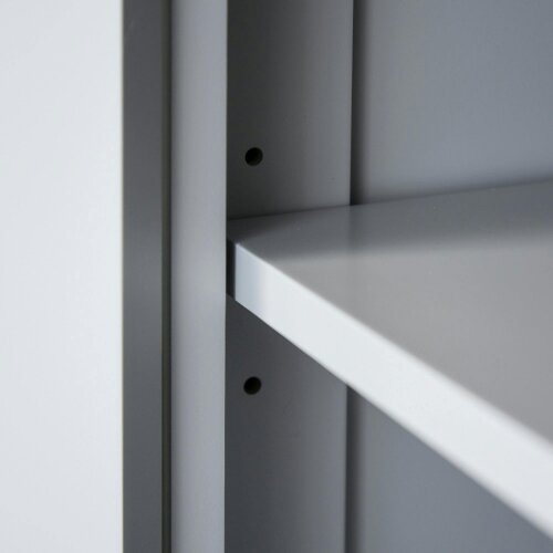 Wyld Haus Somoel 183cm Wooden Grey Mid Century Panelled Storage Kitchen Cabinet Pantry