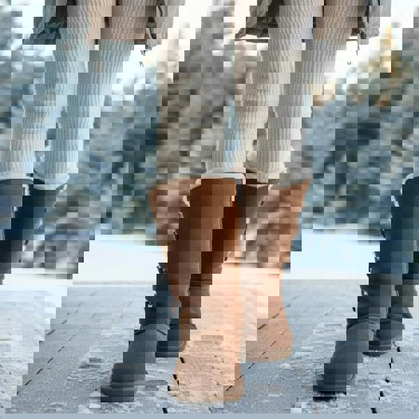 Leather Company Willow - Women's Sheepskin Suede Winter Mid-Calf Boots