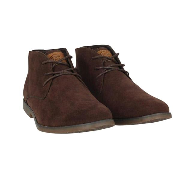 Lee Cooper Mens Gresham Suede Desert Boots - Brown - 