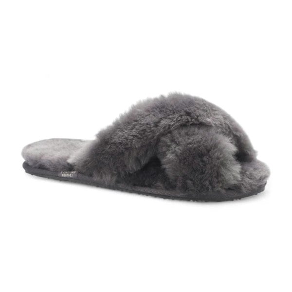 Infinity Leather Snowbelle - Women's Genuine Sheepskin Crossover Slippers
