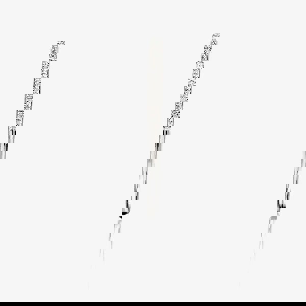 T. H. Baker 9ct White Gold 0.08ct Diamond Pavé Set Half Eternity Ring TH014835R