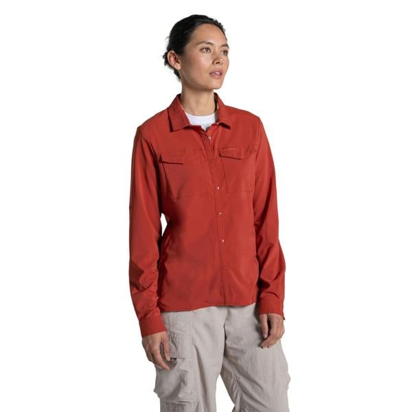 Craghoppers Womens/Ladies NosiLife Pro III Nosilife Long-Sleeved Shirt - Cinnabar - 