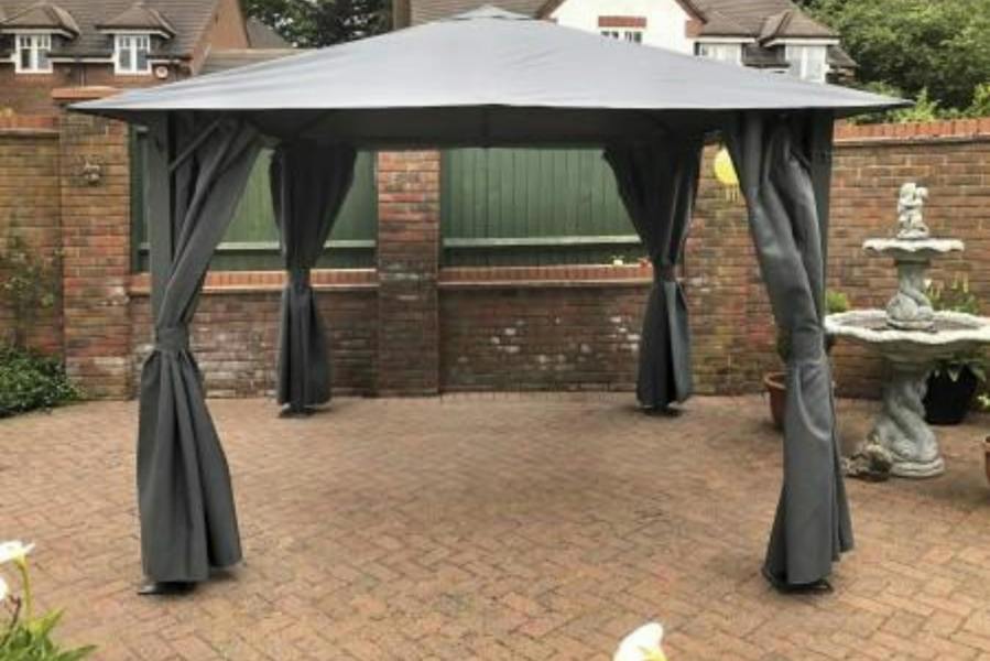 Highfield Gazebo Canopy GREY The Garden Furniture Shop