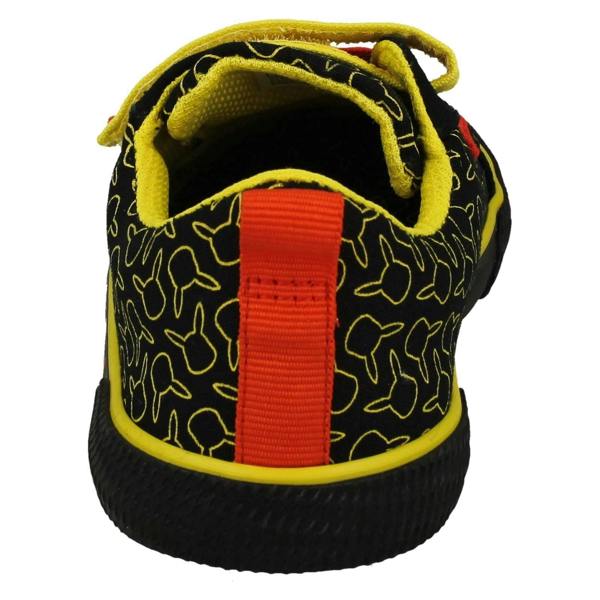 Clarks Childrens Clarks Pokemon Detailed Hook and Loop Canvas Shoes Foxing Mist
