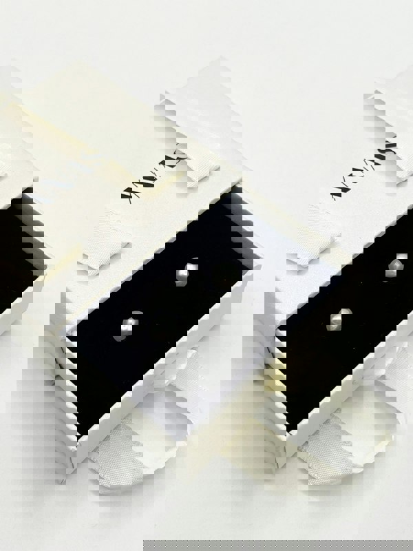 SVNX Pearl Leaf Earrings in Light Gold Plating - Gift Boxed