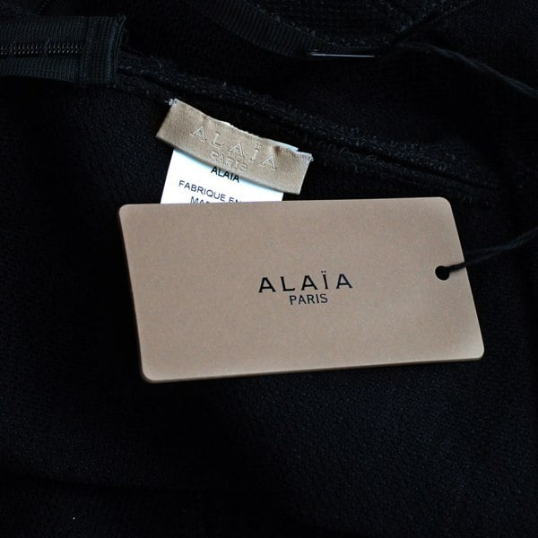 Alaia black raffia A-line Bora-Bora mini skirt