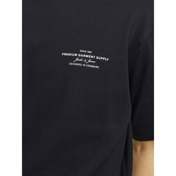 Jack & Jones Chad Branding Cotton Men's T-Shirt - Black
