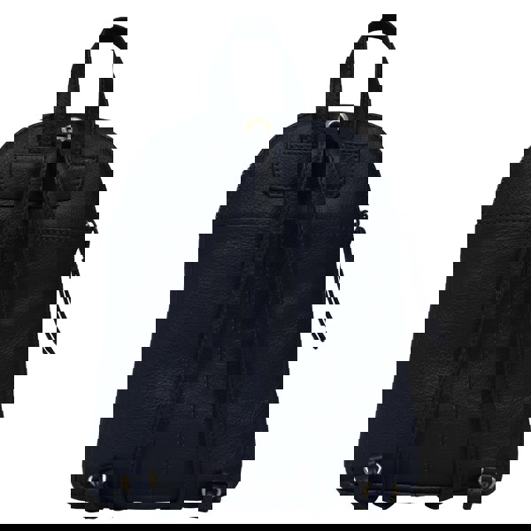 Assots London 'GEORGE' Navy Mini Pebble Grain Leather Backpack