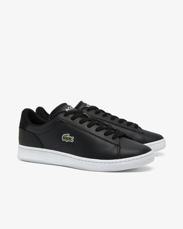 Lacoste Carnaby Leather Mens Trainers - Black/White 312 | CHO | Designer Mens Trainers - Black/White 312 - UK8 EU42 US9 - 5059862384716