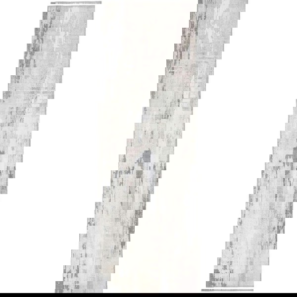 Eco-Washable Grey Rug Abstract Design