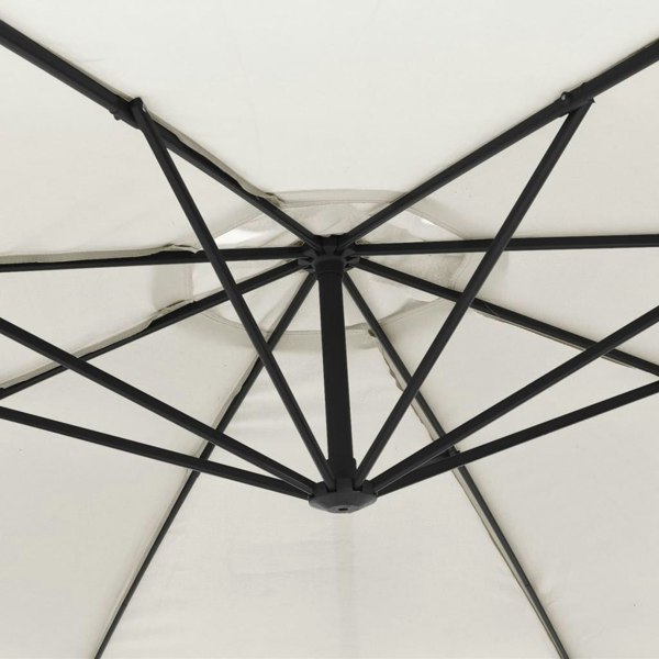 Berkfield Cantilever Umbrella 3.5 m Sand White
