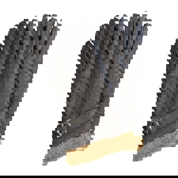 Infinity Leather Men’s Sheepskin Suede Leather Wool Lining Gloves