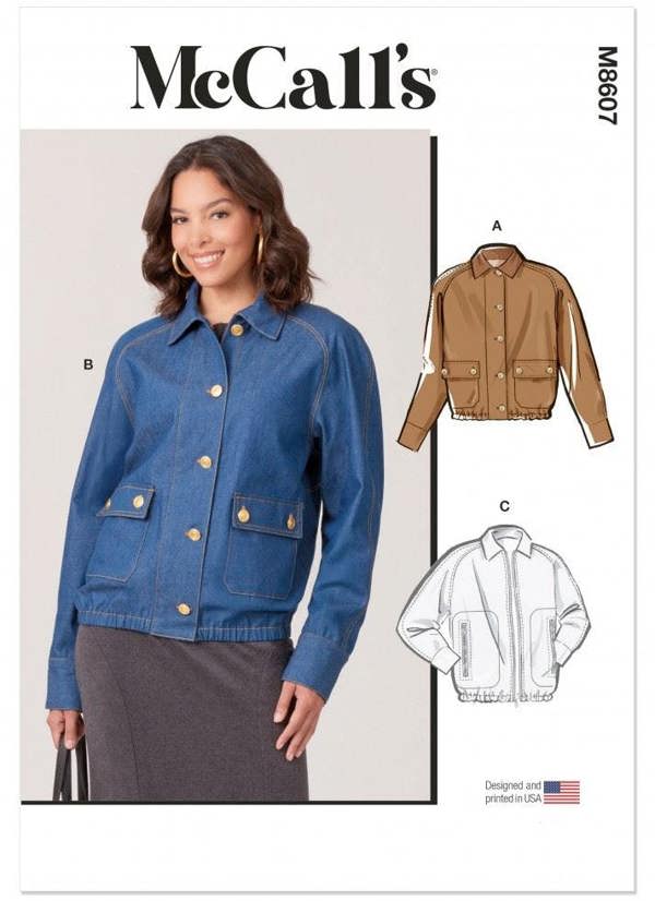 McCalls 8607 Paper Sewing Pattern – Women's Jacket, Intermediate