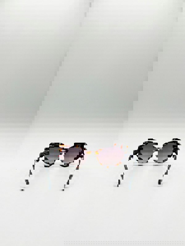 SVNX Oval Cat-Eye Sunglasses in Tortoise