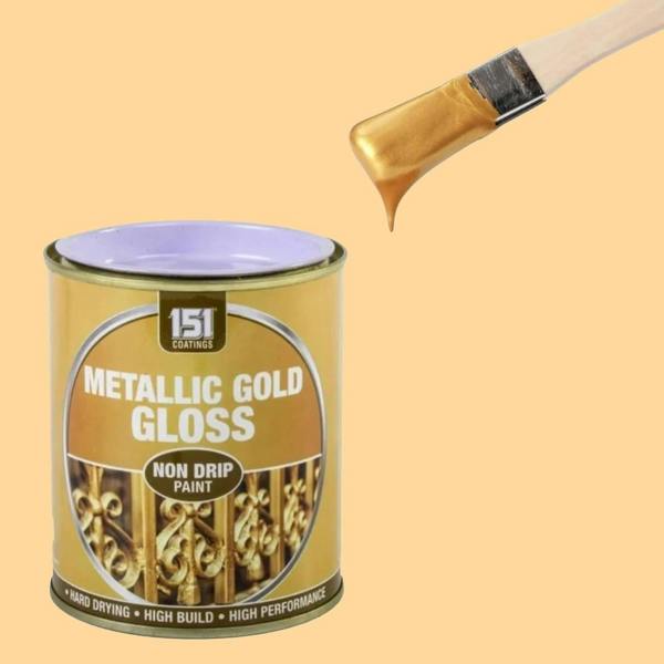 151 12X Metallic Gold Gloss Non-Drip Paint 300ml