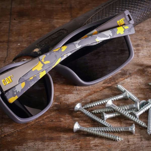 Caterpillar Sunglasses CTS-8029 108P Matte Grey Camouflage Grey Polarized