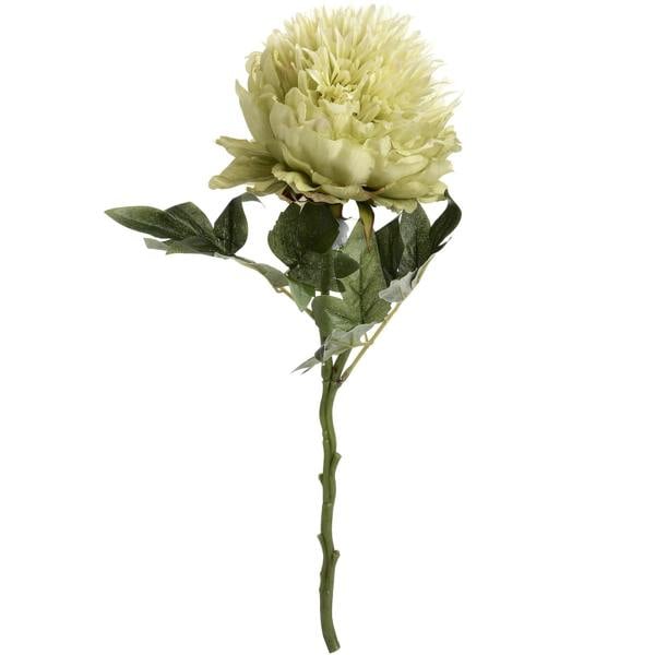 Hill Interiors Artificial Short Stem Peony - Green - 