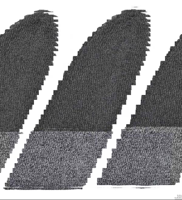Lambretta Knitted Fleece Turn Up Bobble Skater Style Beanie Hat